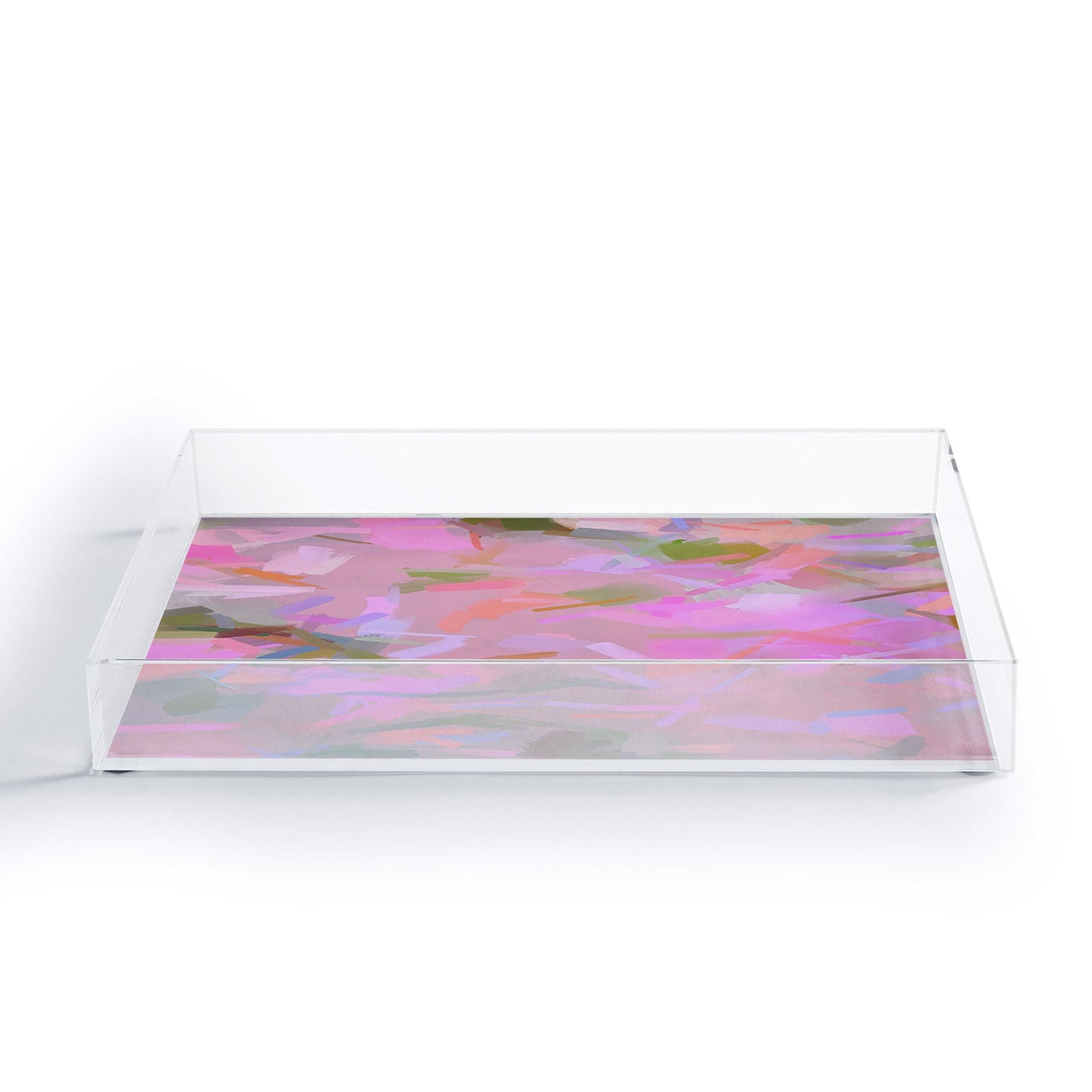 83 Oranges Whispers In Pink Acrylic Tray