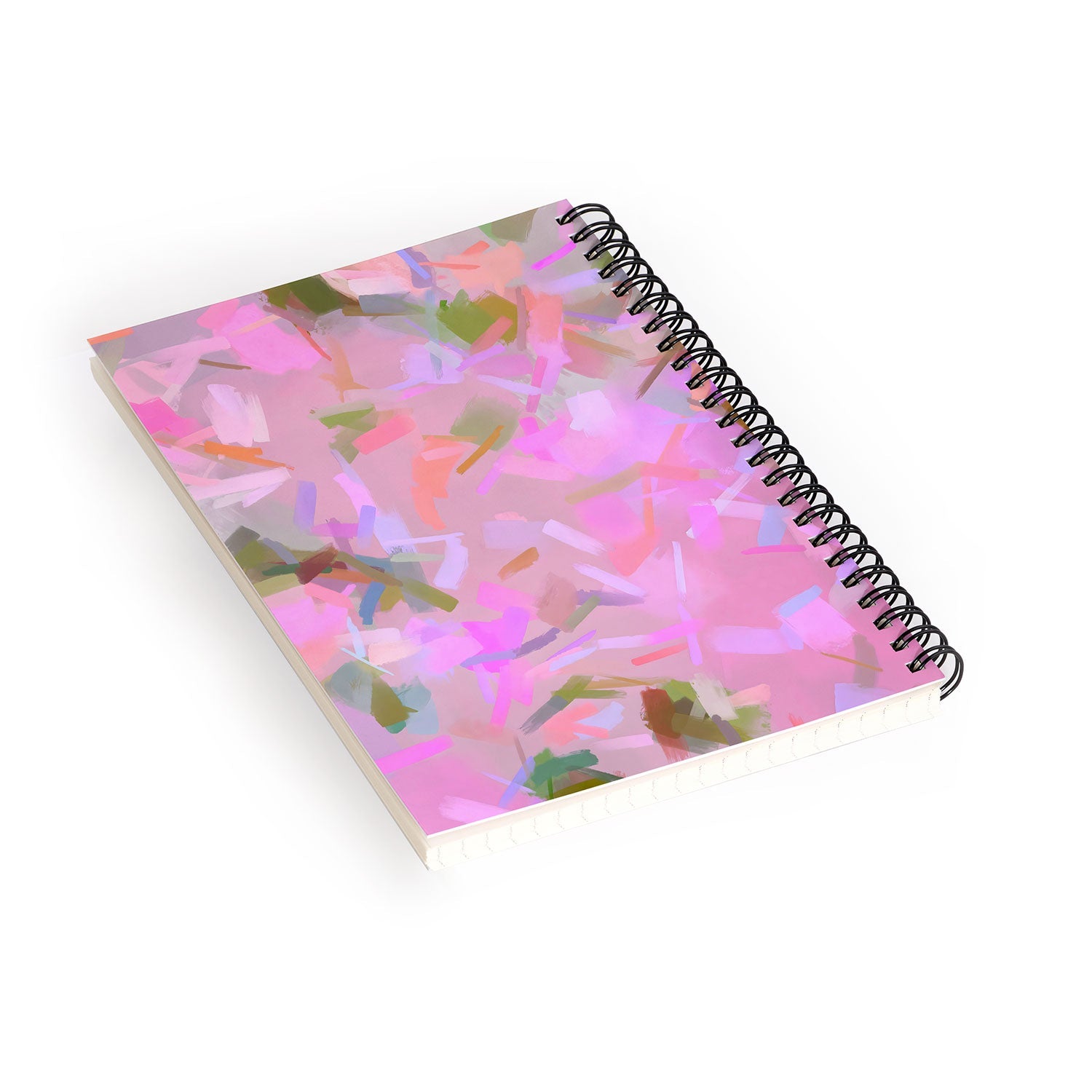 83 Oranges Whispers In Pink Spiral Notebook