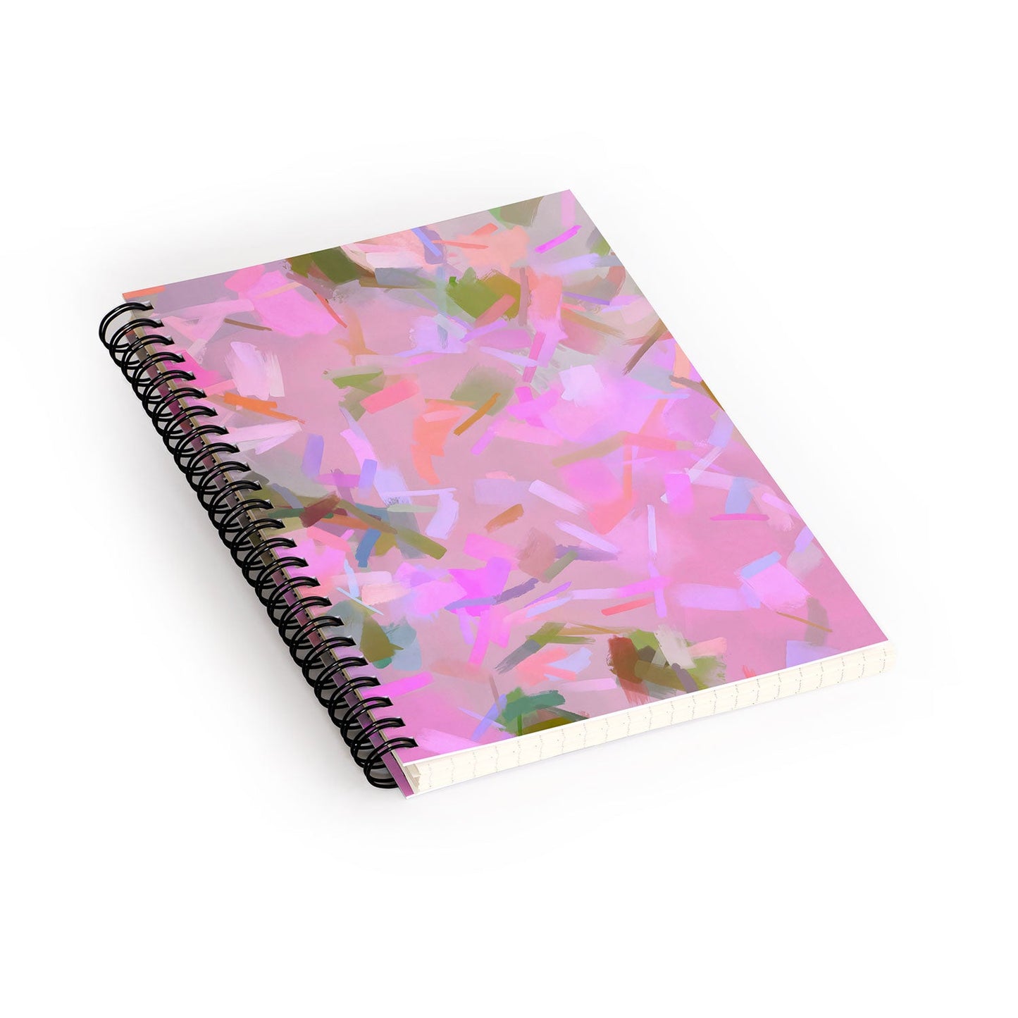 83 Oranges Whispers In Pink Spiral Notebook