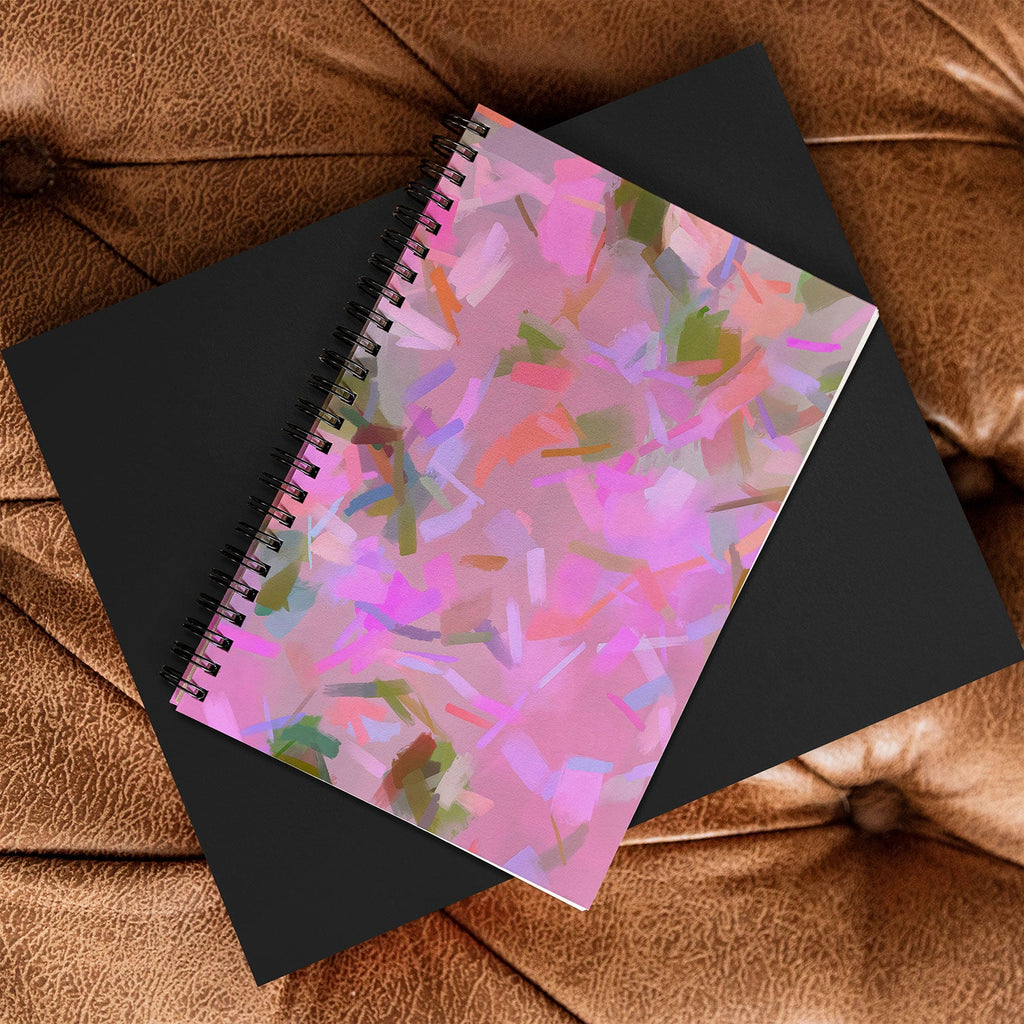 83 Oranges Whispers In Pink Spiral Notebook