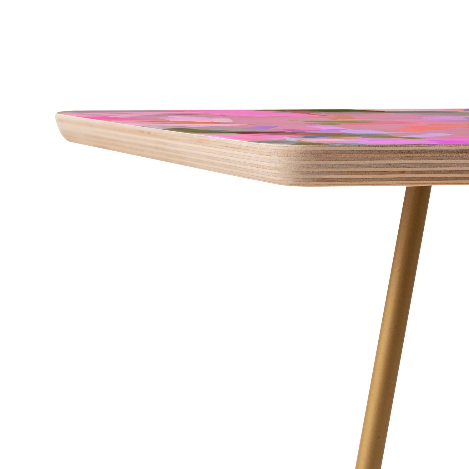 83 Oranges Whispers In Pink Side Table