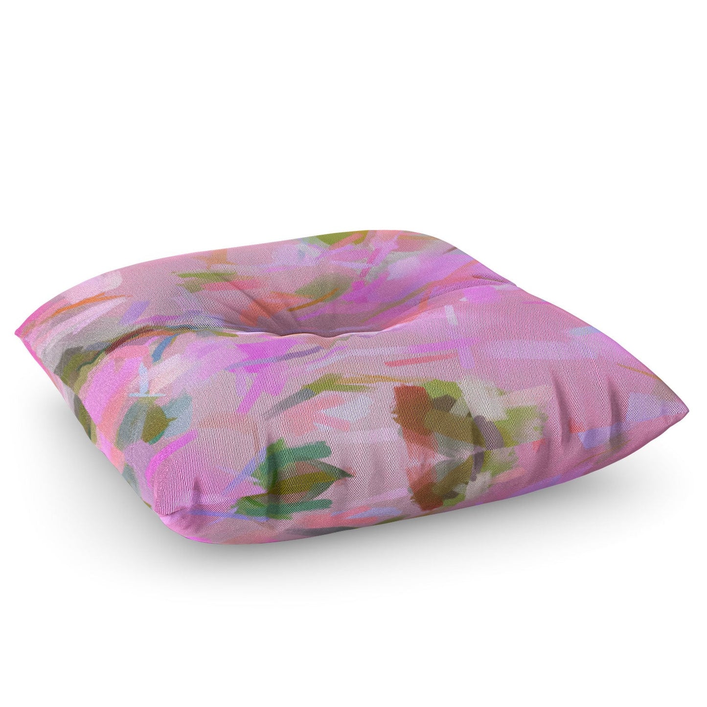 83 Oranges Whispers In Pink Floor Pillow Square
