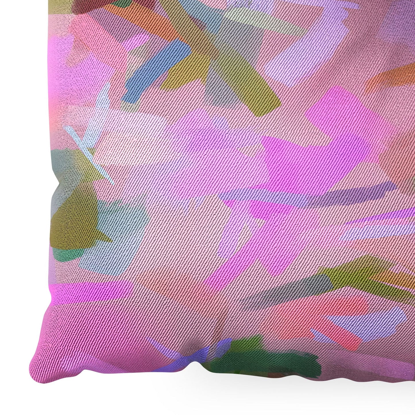 83 Oranges Whispers In Pink Floor Pillow Square