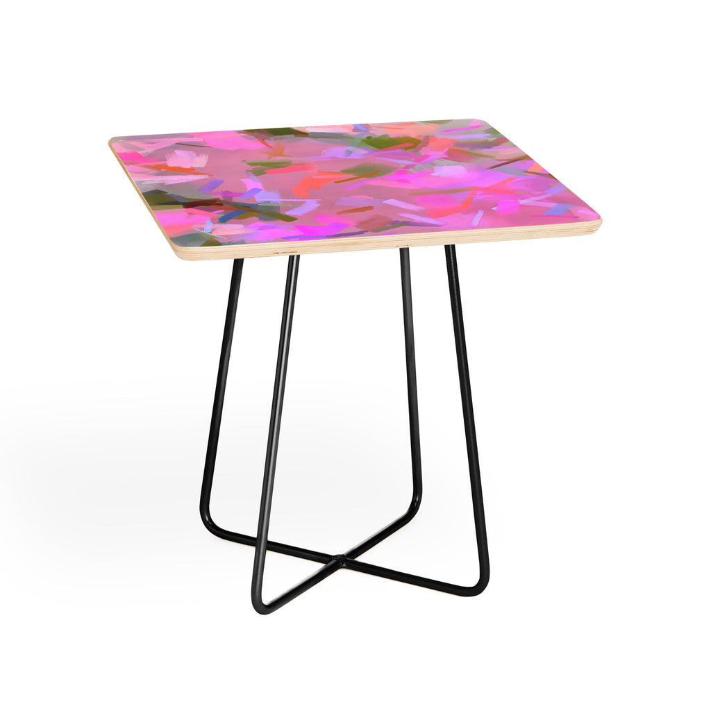 83 Oranges Whispers In Pink Side Table