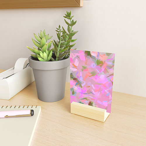 83 Oranges Whispers In Pink Mini Art Print