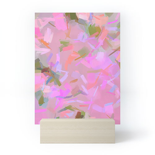 83 Oranges Whispers In Pink Mini Art Print