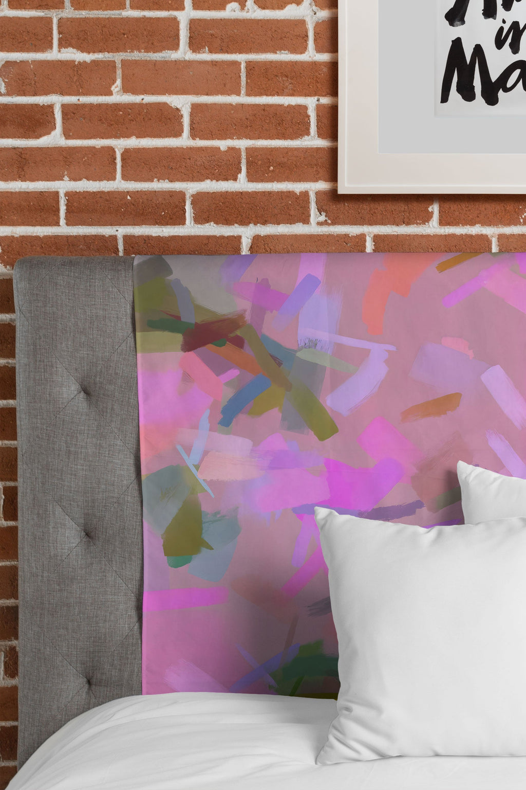 83 Oranges Whispers In Pink Tapestry
