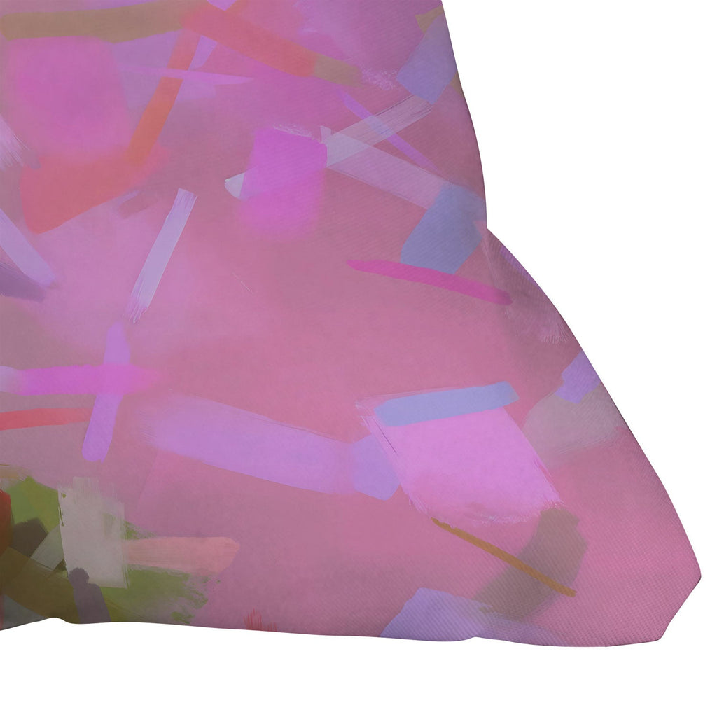83 Oranges Whispers In Pink Throw Pillow