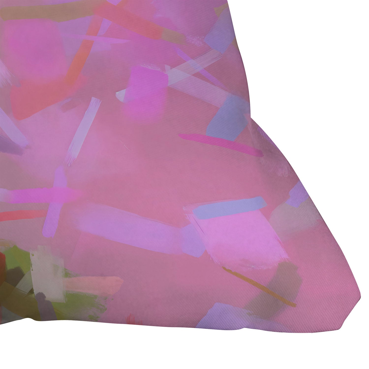 83 Oranges Whispers In Pink Outdoor Throw Pillow