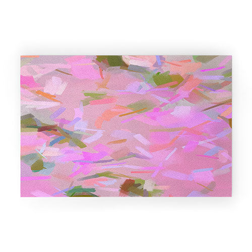 83 Oranges Whispers In Pink Welcome Mat
