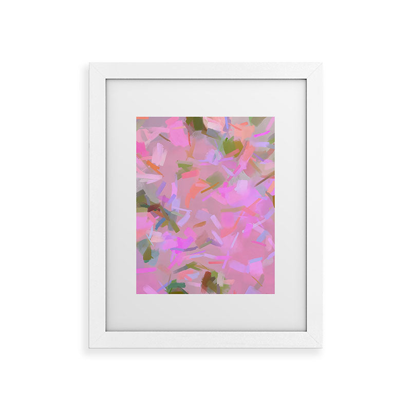 83 Oranges Whispers In Pink Framed Art Print