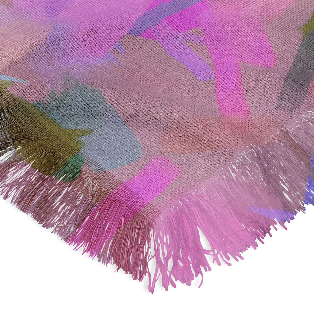83 Oranges Whispers In Pink Throw Blanket