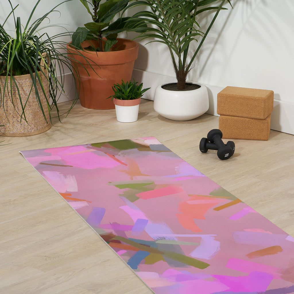 83 Oranges Whispers In Pink Yoga Mat