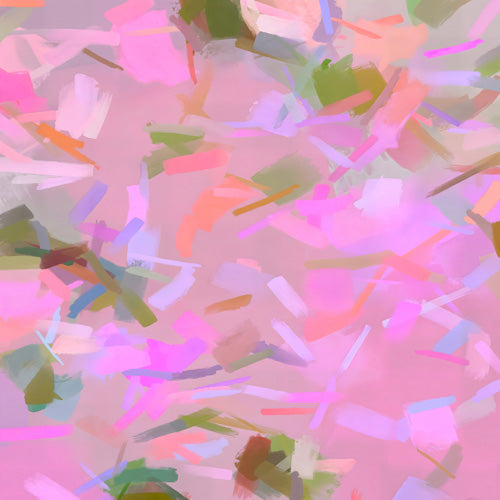 83 Oranges Whispers In Pink Shower Curtain