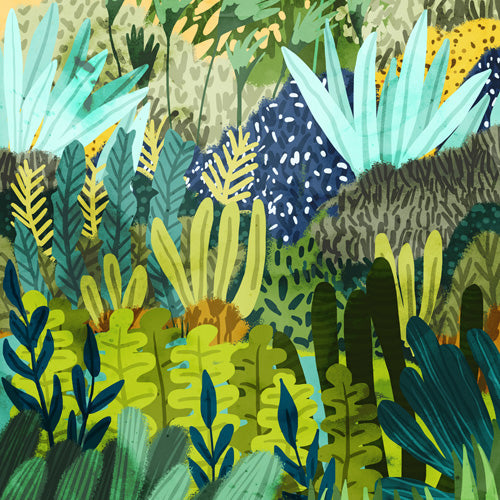 83 Oranges Wild Jungle Painting Forest Shower Curtain