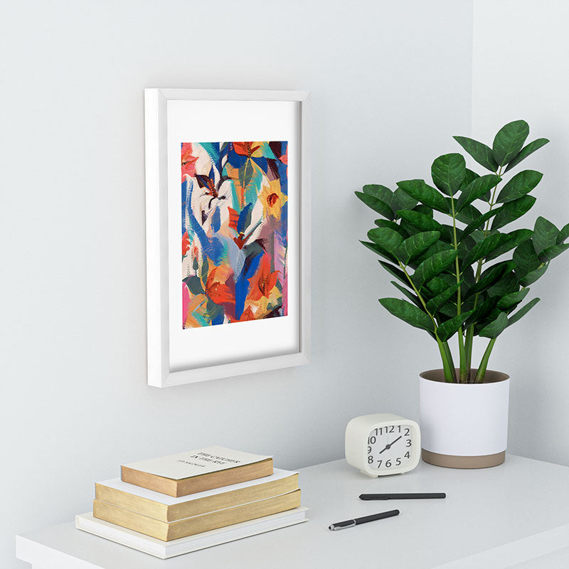 83 Oranges Wild Petals Rhapsody Recessed Framing Rectangle