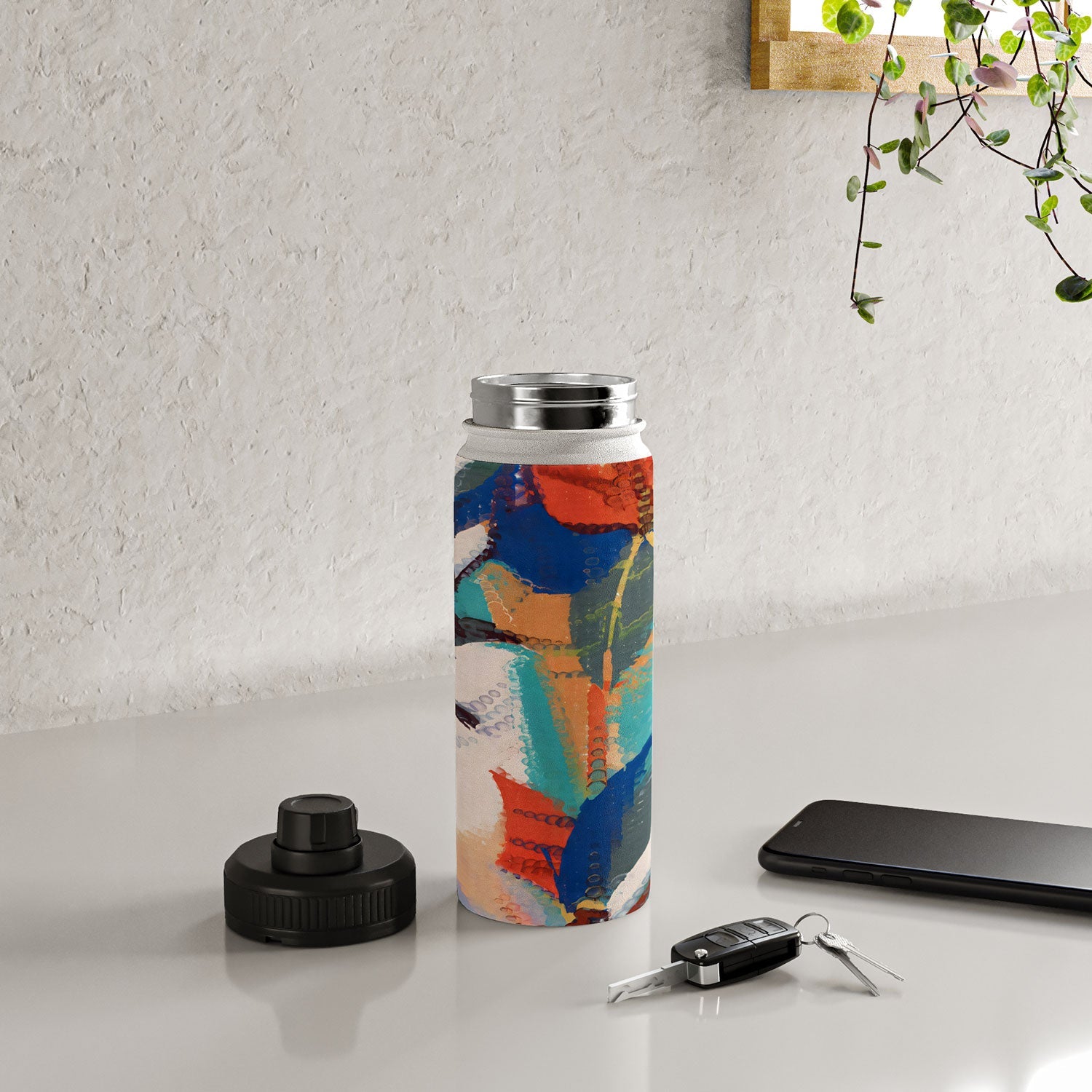 83 Oranges Wild Petals Rhapsody Water Bottle
