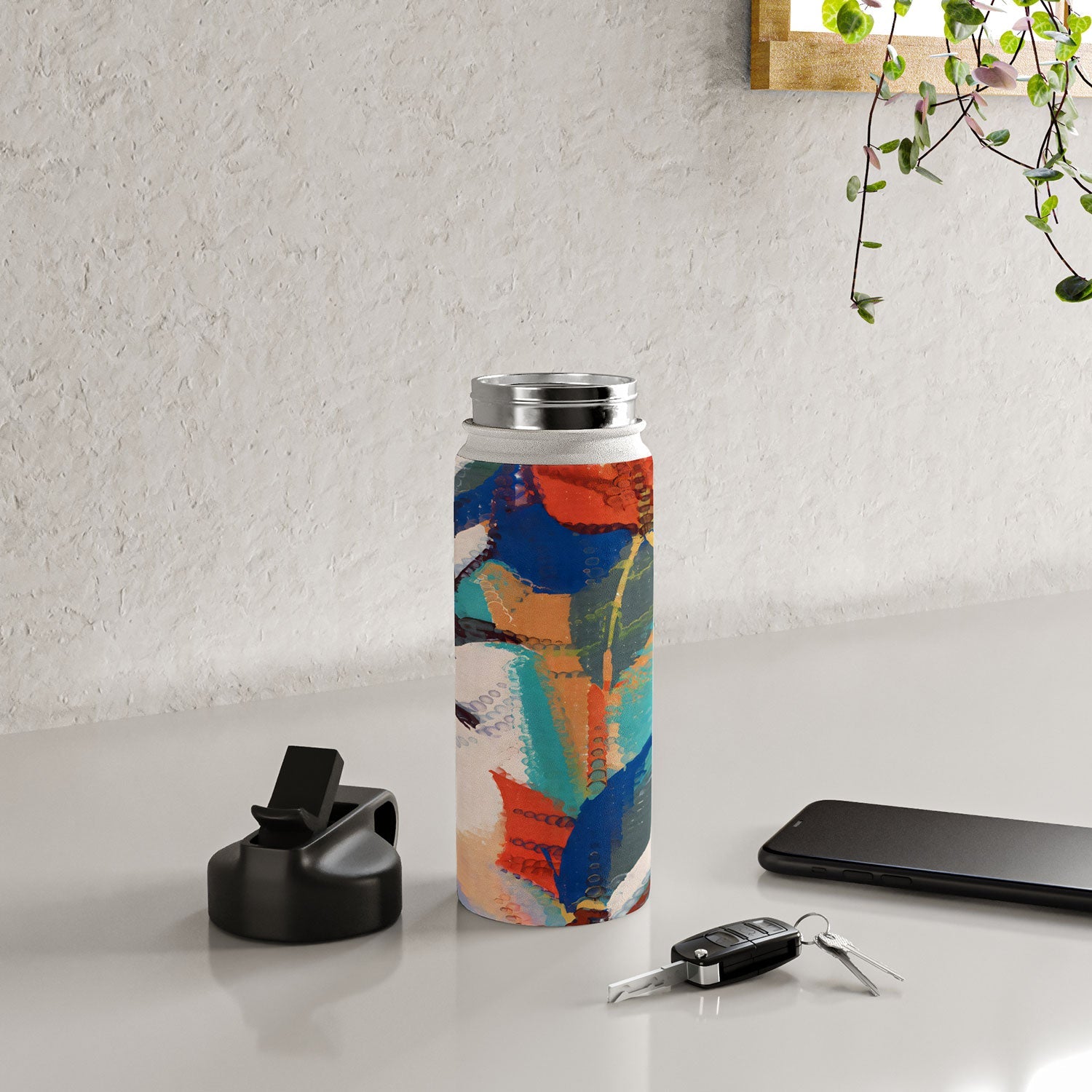 83 Oranges Wild Petals Rhapsody Water Bottle