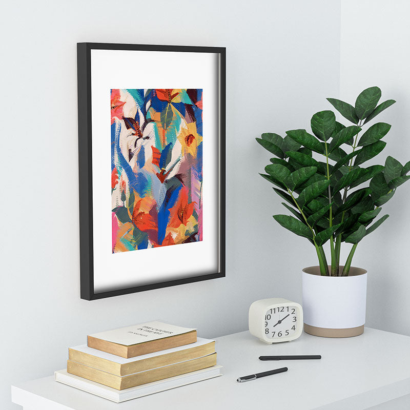 83 Oranges Wild Petals Rhapsody Recessed Framing Rectangle