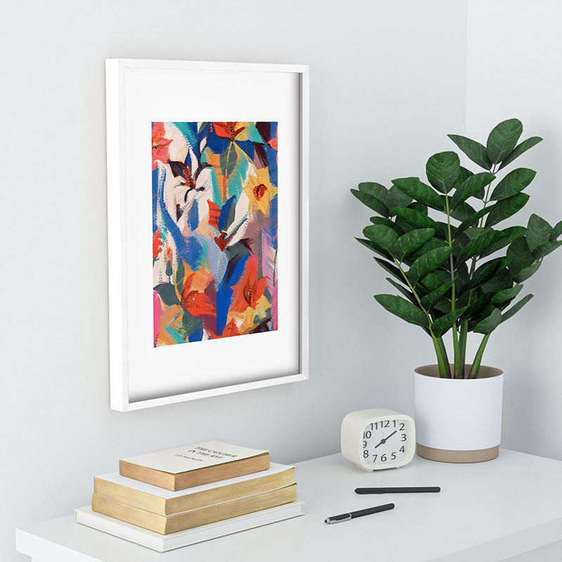 83 Oranges Wild Petals Rhapsody Recessed Framing Rectangle