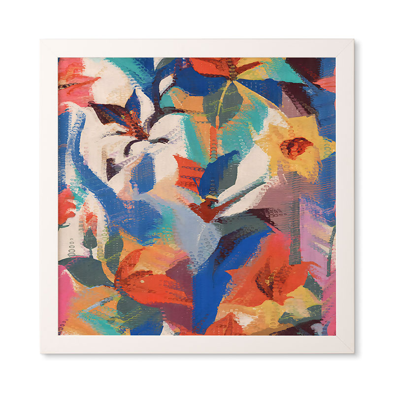 83 Oranges Wild Petals Rhapsody Framed Wall Art