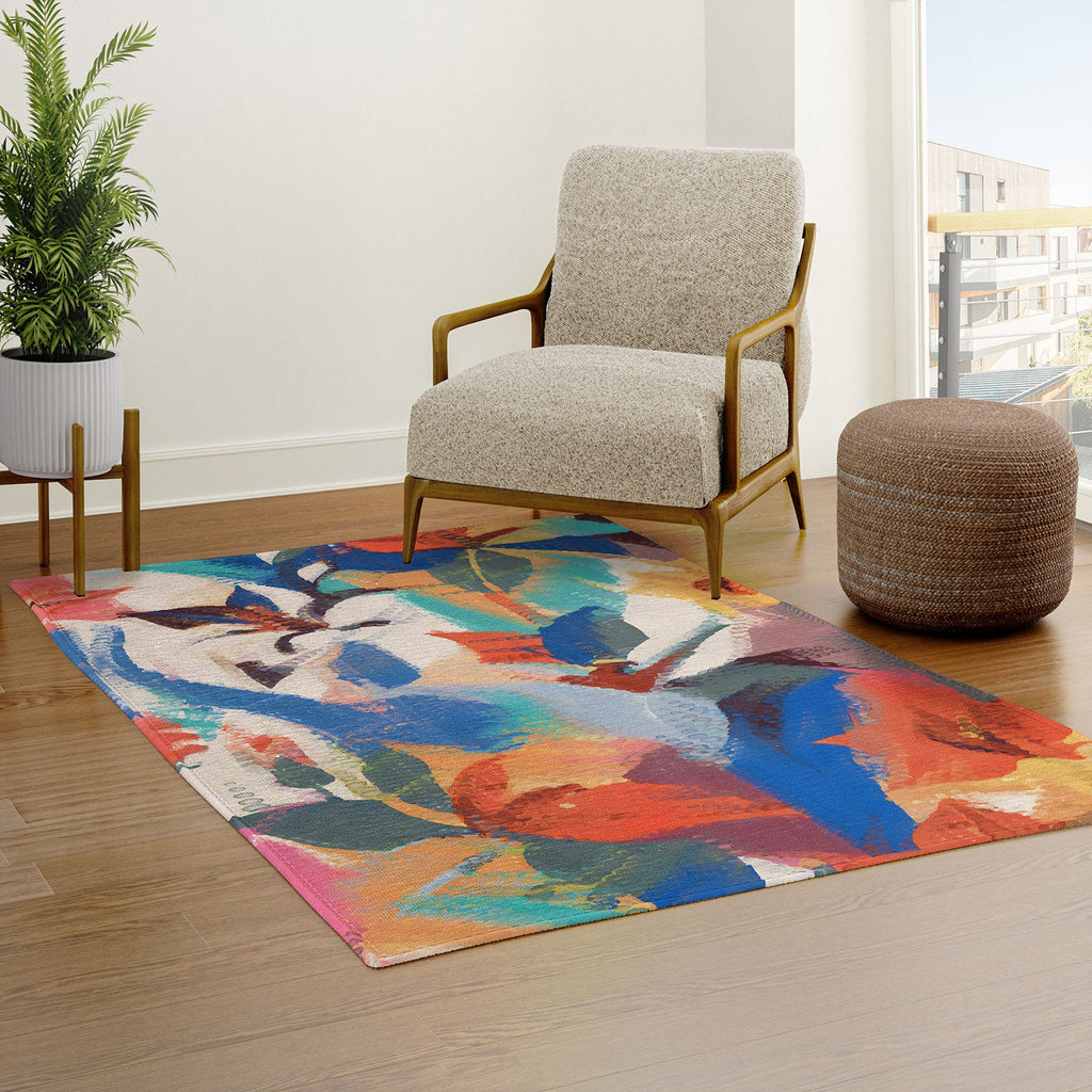 83 Oranges Wild Petals Rhapsody Area Rug