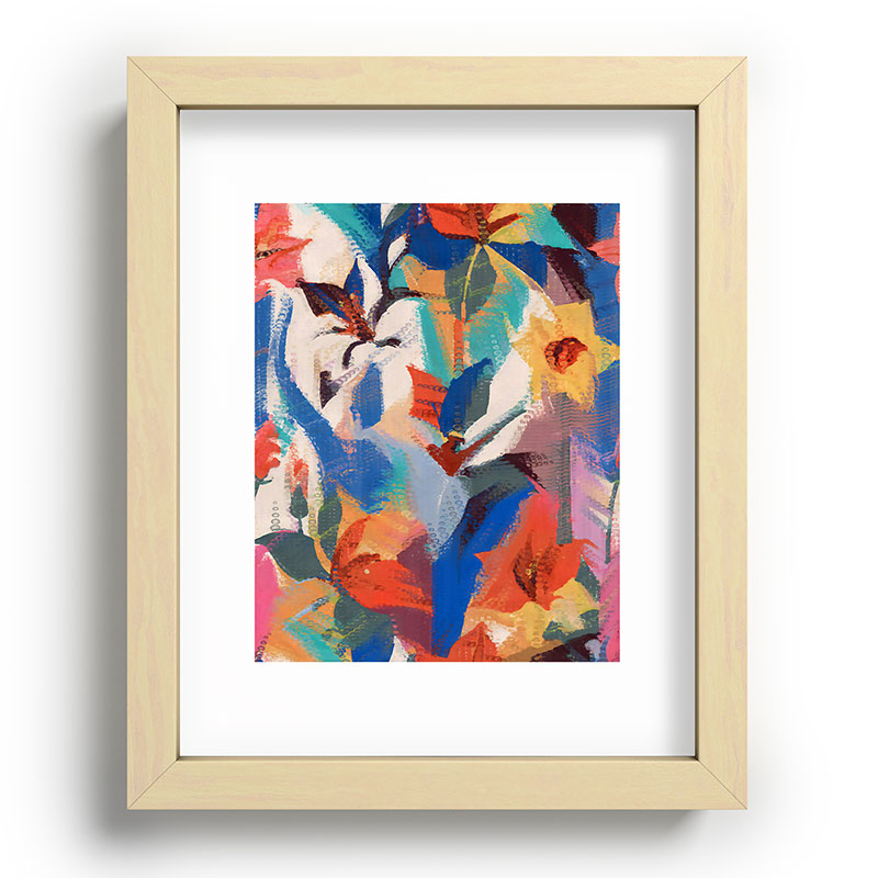 83 Oranges Wild Petals Rhapsody Recessed Framing Rectangle