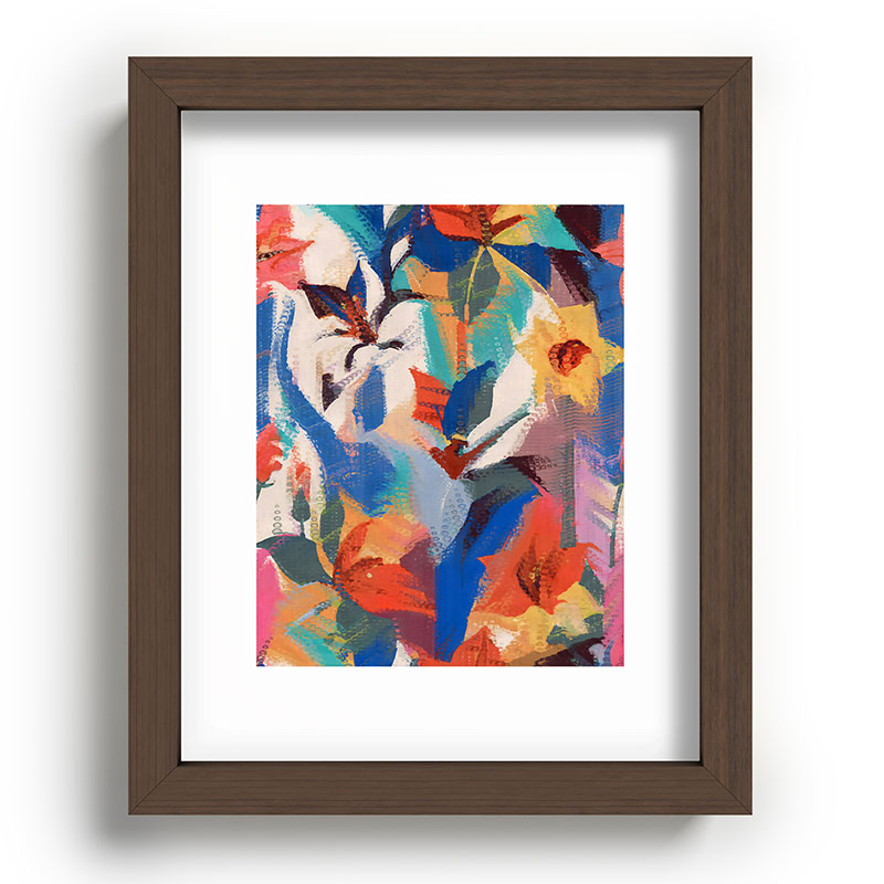 83 Oranges Wild Petals Rhapsody Recessed Framing Rectangle