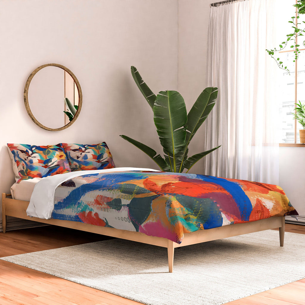 83 Oranges Wild Petals Rhapsody Comforter