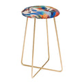 83 Oranges Wild Petals Rhapsody Counter Stool