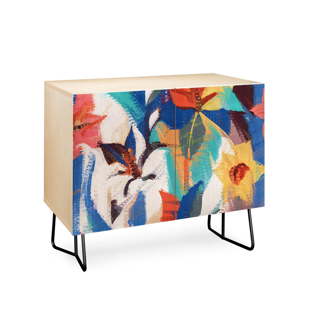 83 Oranges Wild Petals Rhapsody Credenza