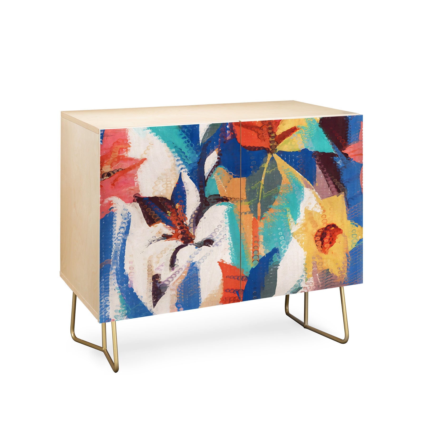 83 Oranges Wild Petals Rhapsody Credenza