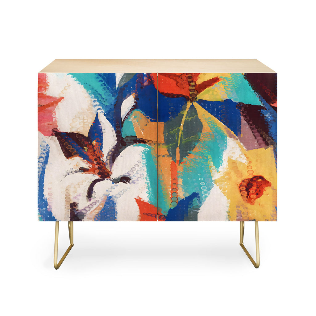 83 Oranges Wild Petals Rhapsody Credenza