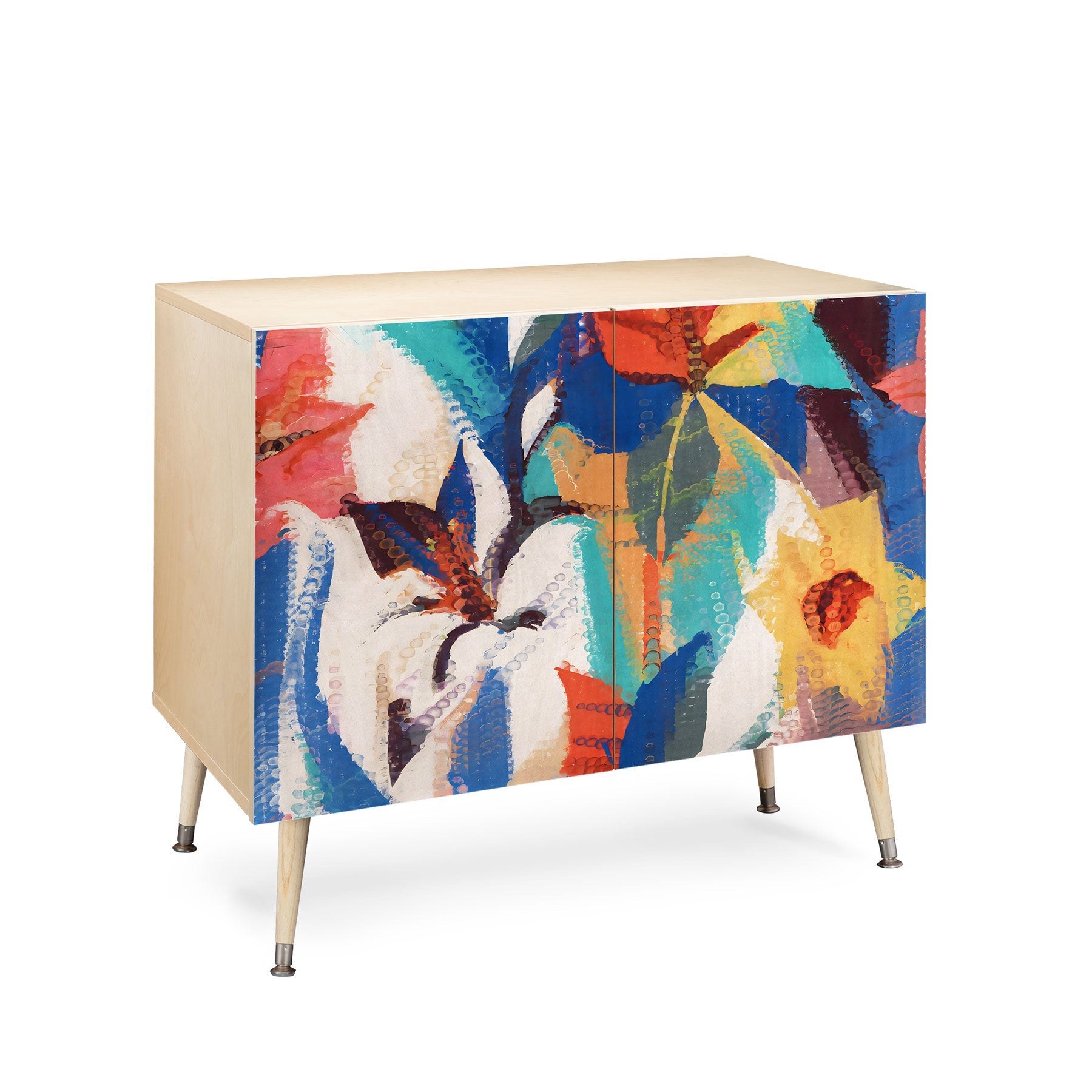83 Oranges Wild Petals Rhapsody Credenza