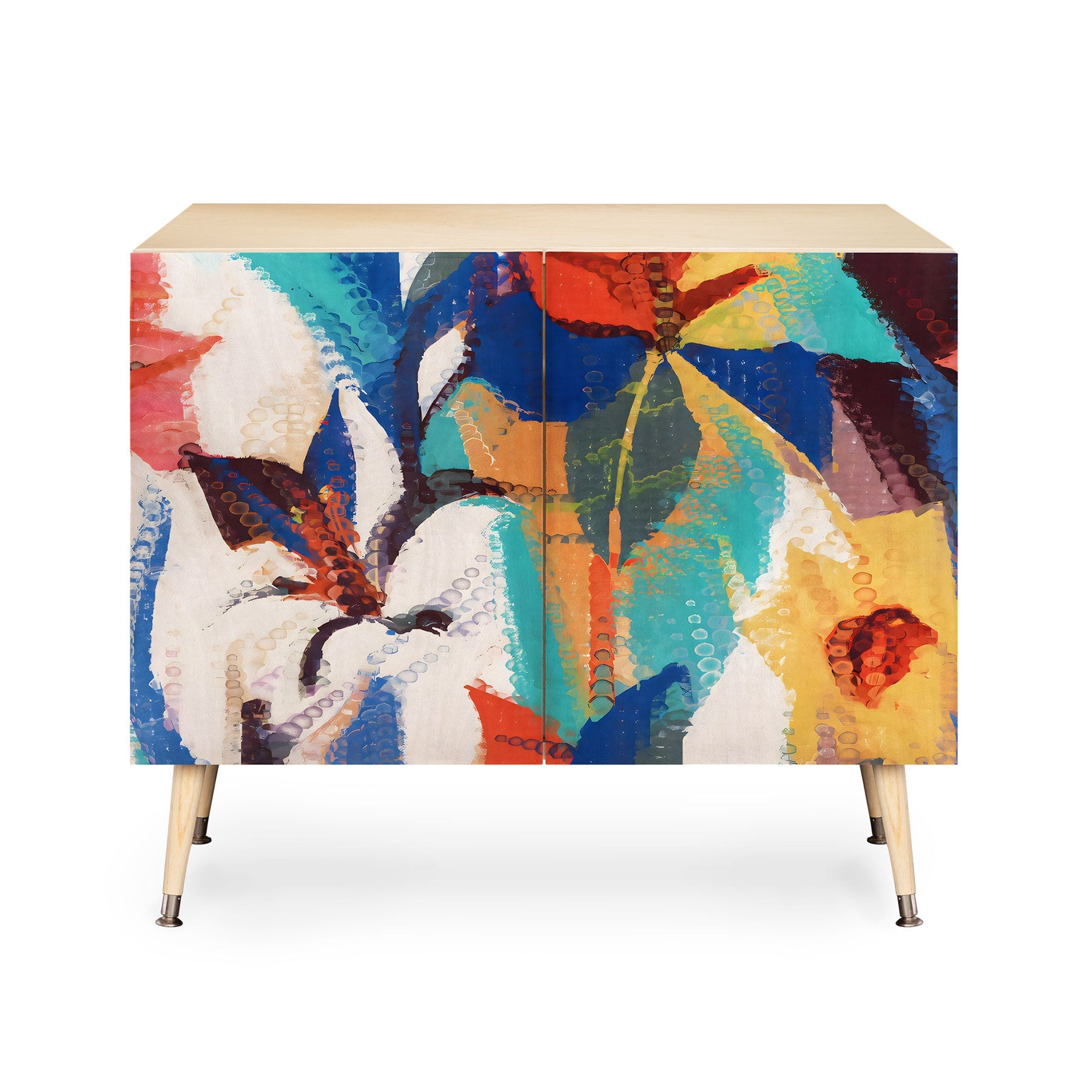 83 Oranges Wild Petals Rhapsody Credenza