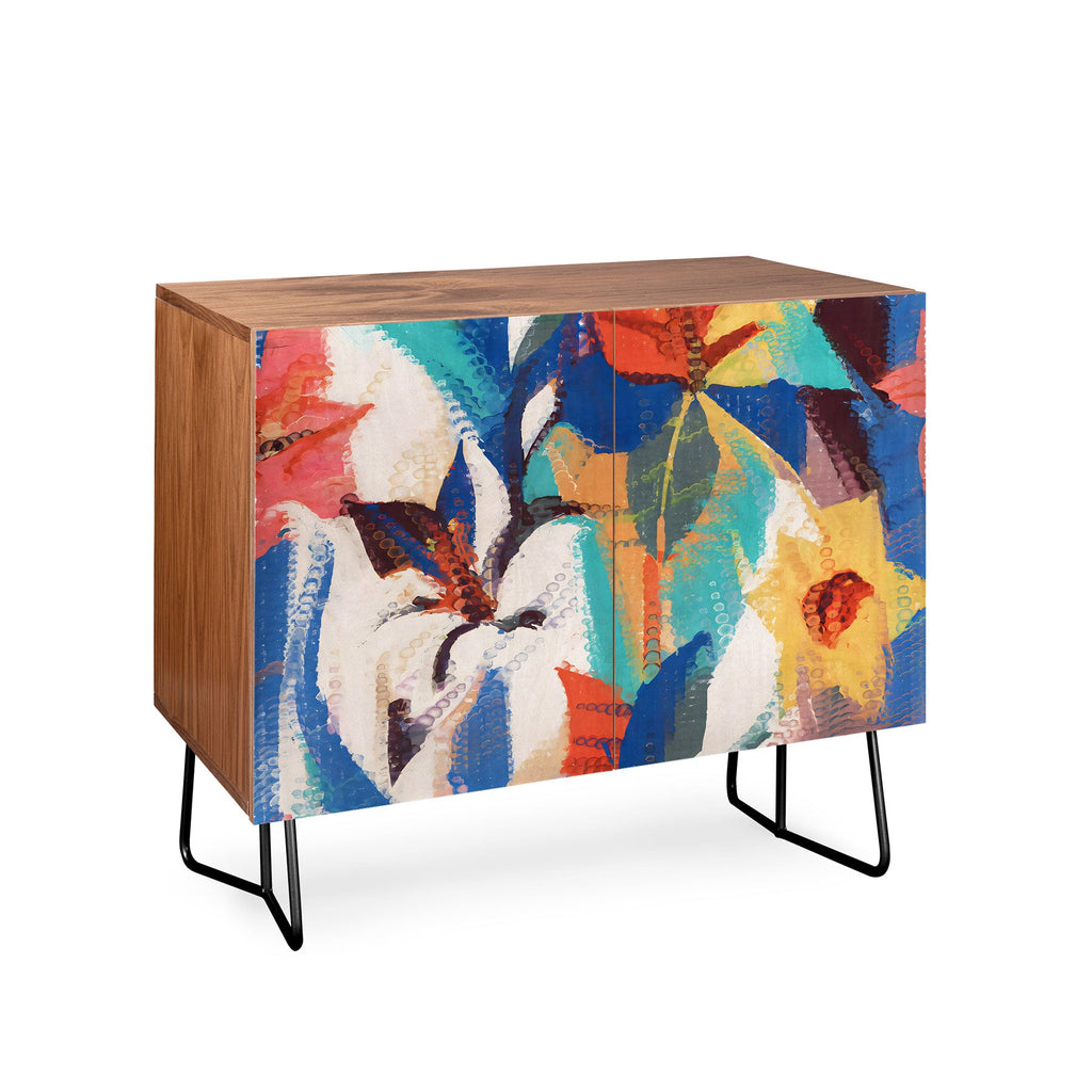 83 Oranges Wild Petals Rhapsody Credenza