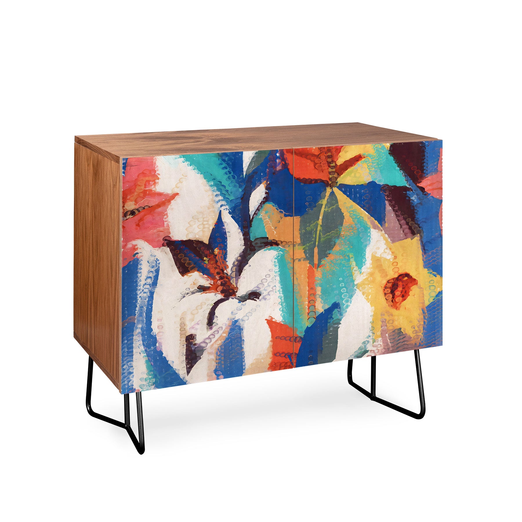 83 Oranges Wild Petals Rhapsody Credenza