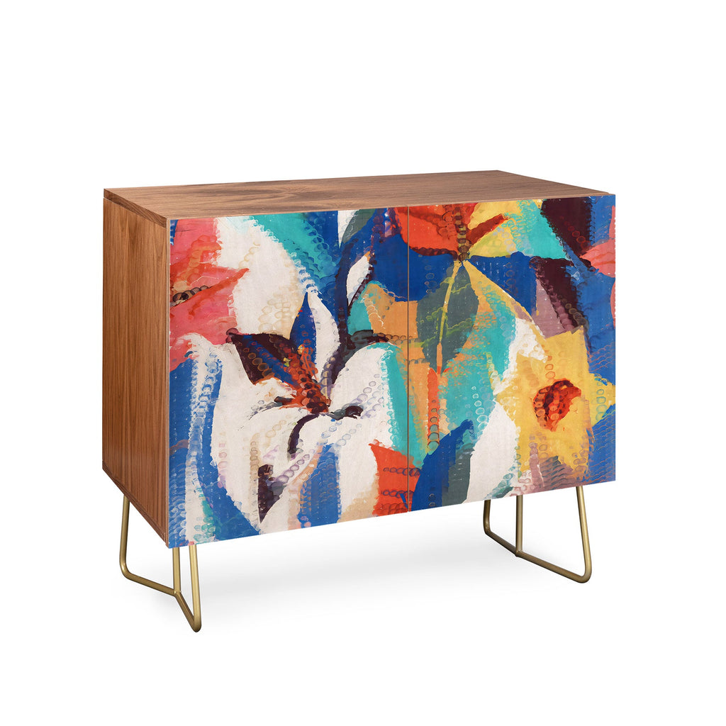 83 Oranges Wild Petals Rhapsody Credenza