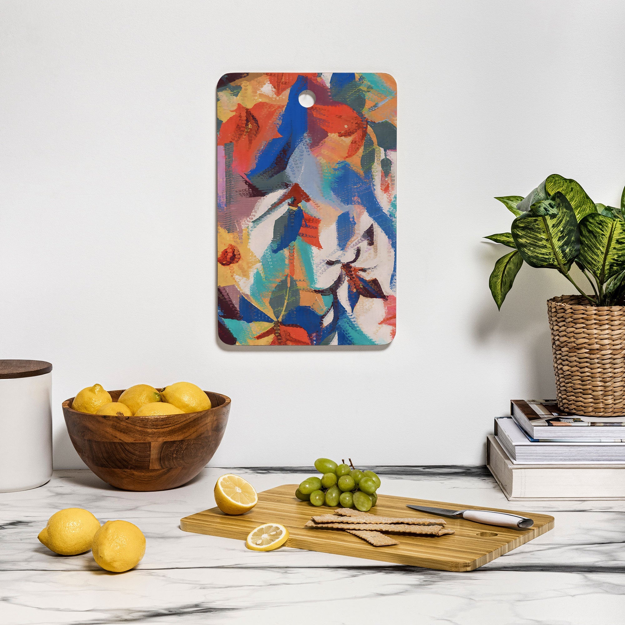 83 Oranges Wild Petals Rhapsody Cutting Board Rectangle