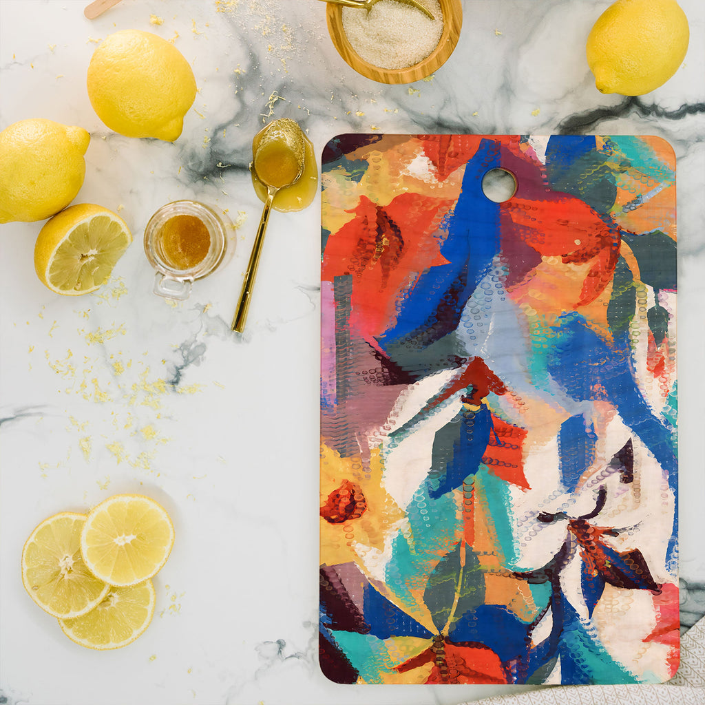 83 Oranges Wild Petals Rhapsody Cutting Board Rectangle