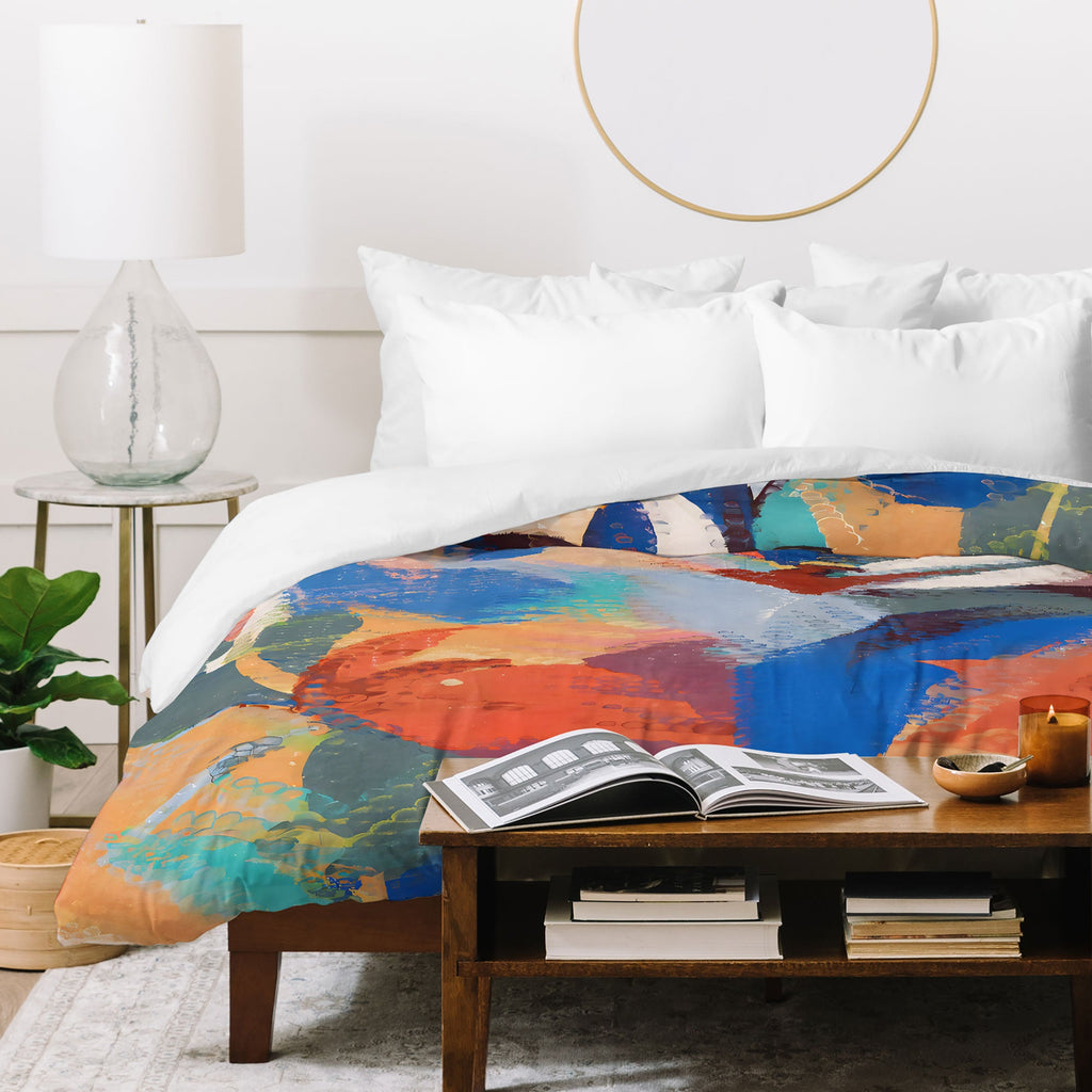 83 Oranges Wild Petals Rhapsody Duvet Cover