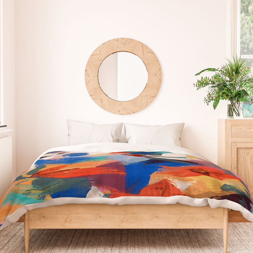 83 Oranges Wild Petals Rhapsody Duvet Cover