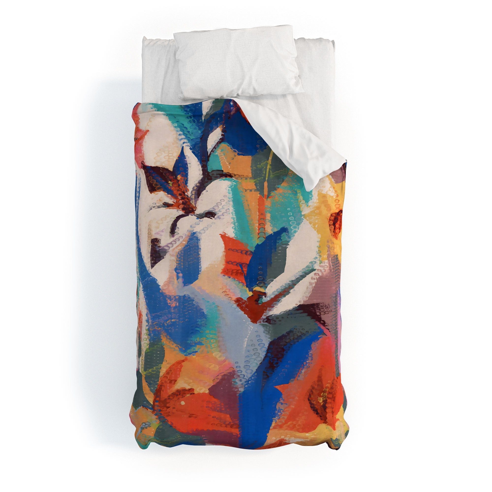 83 Oranges Wild Petals Rhapsody Duvet Cover