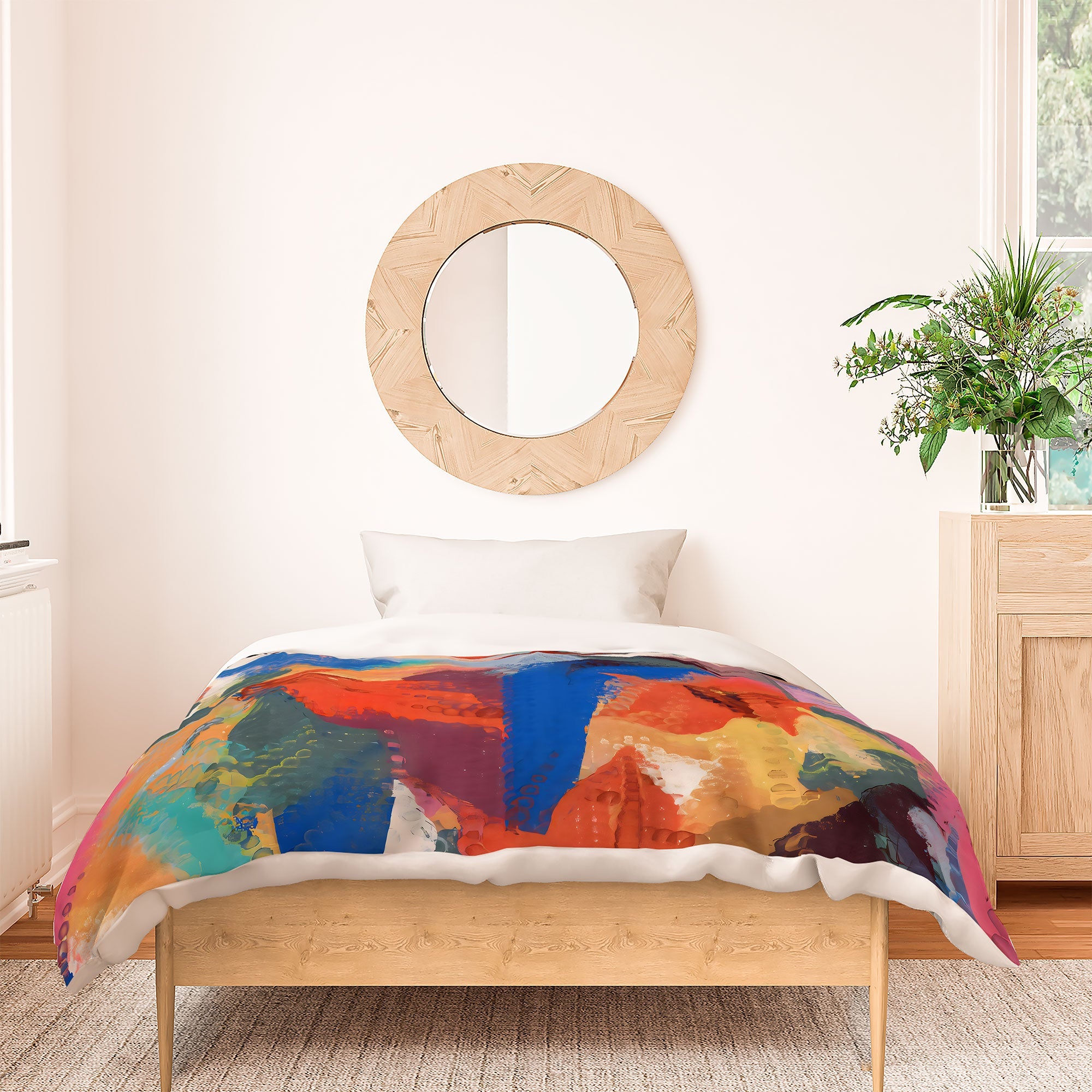 83 Oranges Wild Petals Rhapsody Duvet Cover