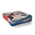 83 Oranges Wild Petals Rhapsody Floor Pillow Square