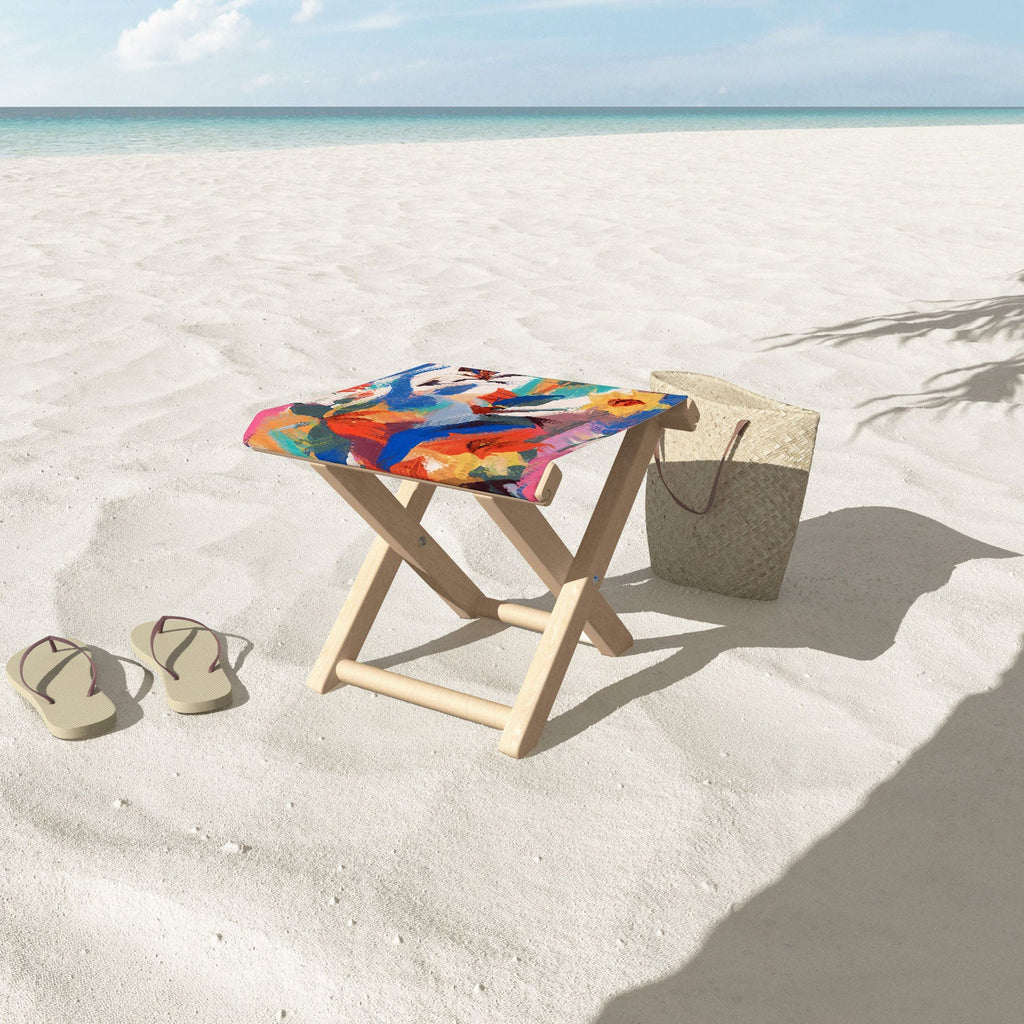 83 Oranges Wild Petals Rhapsody Folding Stool