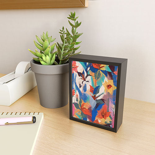 83 Oranges Wild Petals Rhapsody Framed Mini Art Print