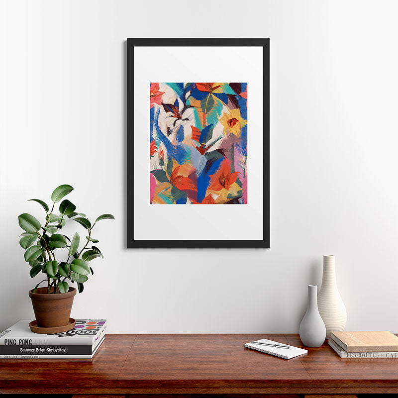 83 Oranges Wild Petals Rhapsody Framed Art Print