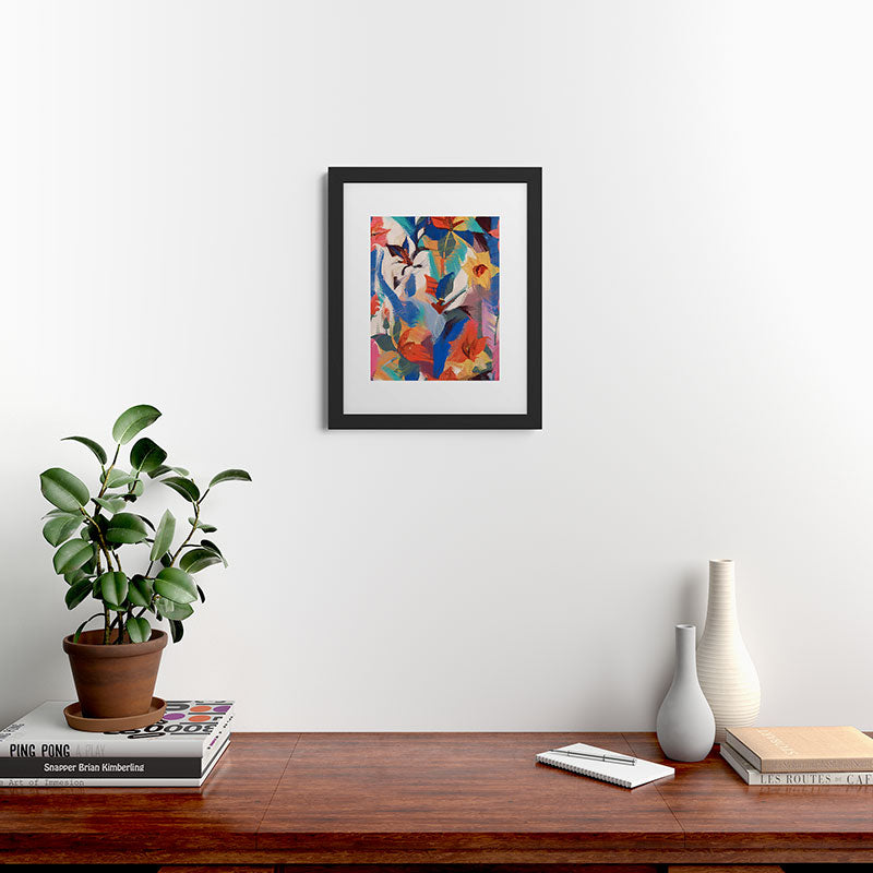 83 Oranges Wild Petals Rhapsody Framed Art Print