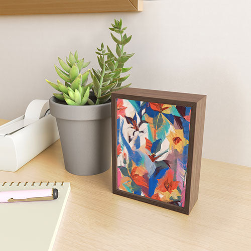 83 Oranges Wild Petals Rhapsody Framed Mini Art Print